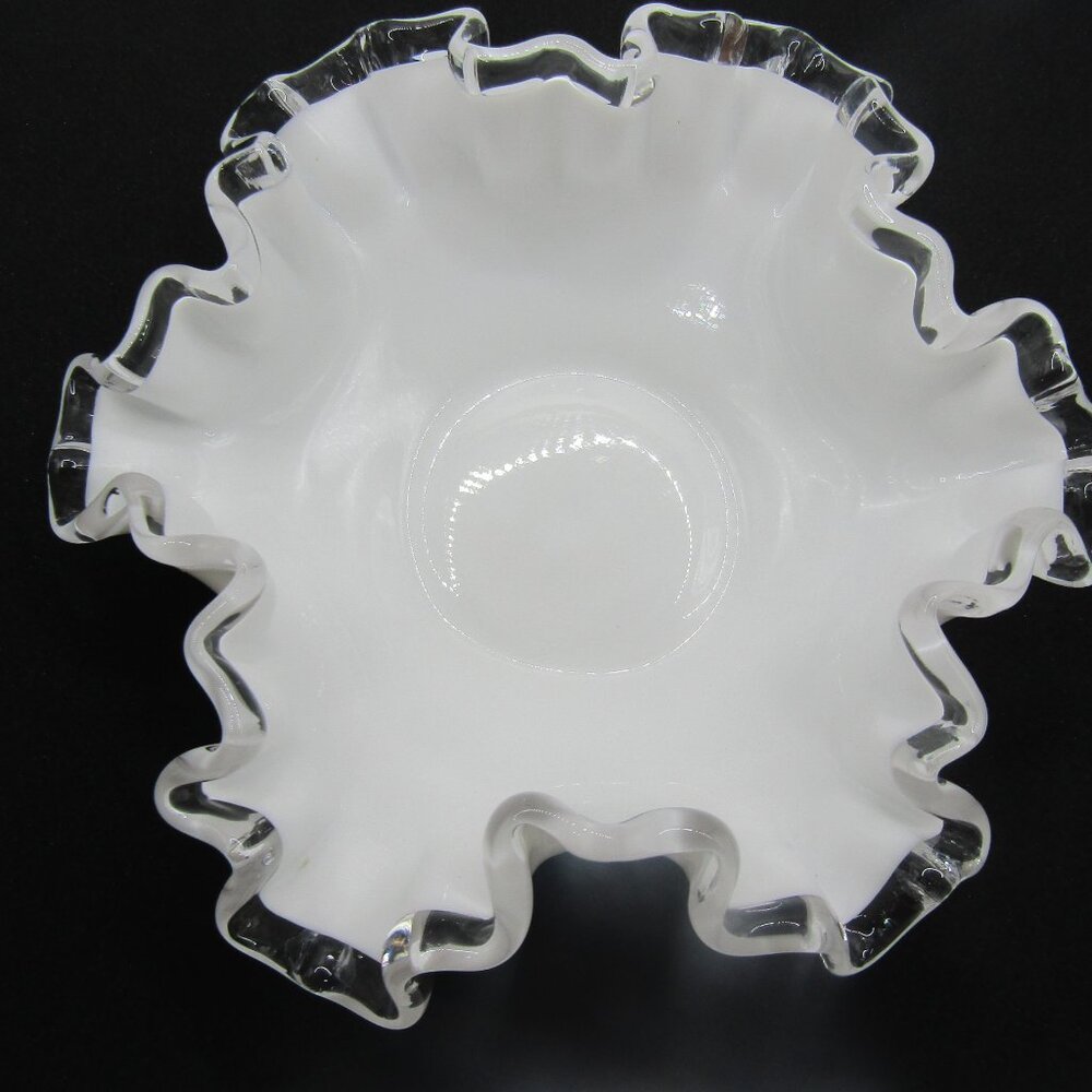 Fenton Silver Crest Ruffled Candy Dish - Picture 2 of 8
